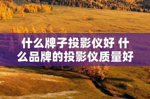 什么牌子投影仪好 什么品牌的投影仪质量好
