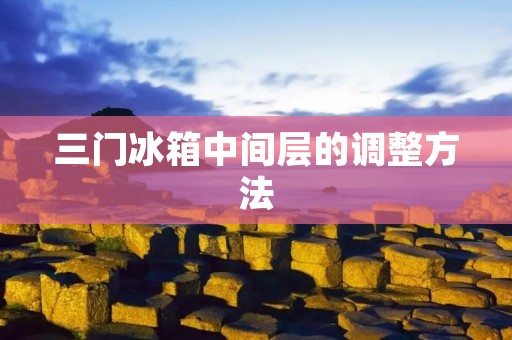 三门冰箱中间层的调整方法