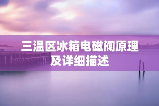 三温区冰箱电磁阀原理及详细描述