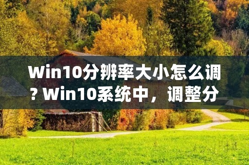 Win10分辨率大小怎么调? Win10系统中,调整分辨率大小是一个非常常见的操作。通过调整分辨率大小,我们可以改变屏幕显示的清晰度和显示内容的大小,以适应不同的使用需求和个人喜好。接下来,本文将详细介绍如何在Win10系统中调整分辨率大小。