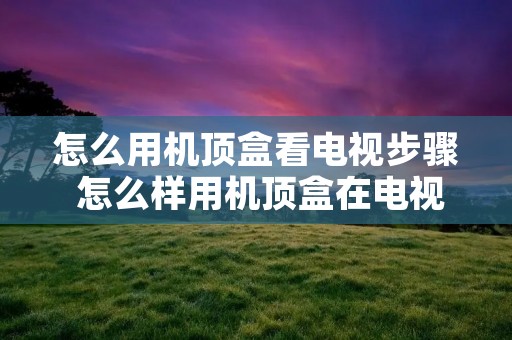 怎么用机顶盒看电视步骤 怎么样用机顶盒在电视上看电视直播