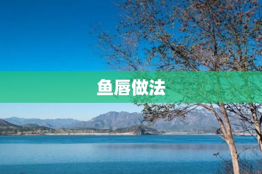 鱼唇做法：美味佳肴的制作技巧