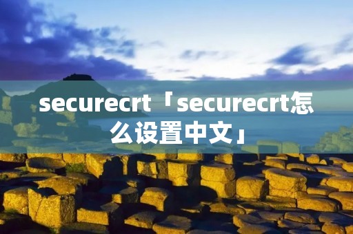 securecrt「securecrt怎么设置中文」