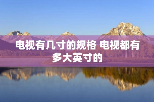 电视有几寸的规格 电视都有多大英寸的