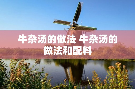 牛杂汤的做法 牛杂汤的做法和配料