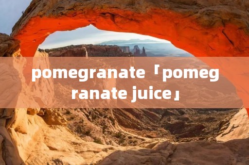 pomegranate「pomegranate juice」
