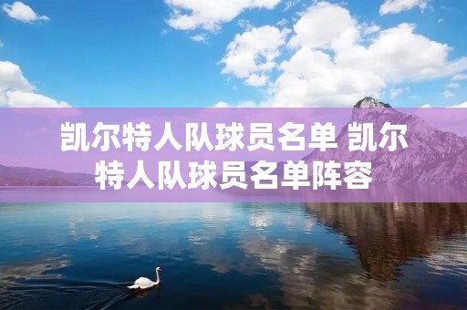 凯尔特人队球员名单 凯尔特人队球员名单阵容