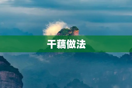 干藕做法：传统美味的家常菜