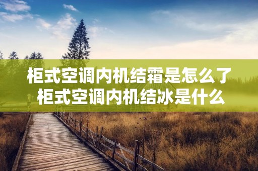 柜式空调内机结霜是怎么了 柜式空调内机结冰是什么原因怎么解决 柜式空调内机结霜是怎么了 柜式空调内机结冰是什么原因怎么解决