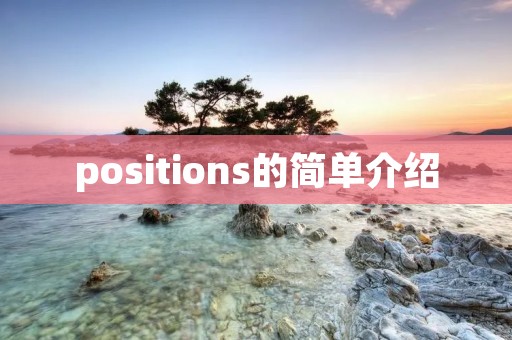 positions的简单介绍