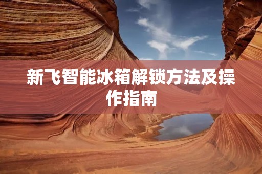 新飞智能冰箱解锁方法及操作指南