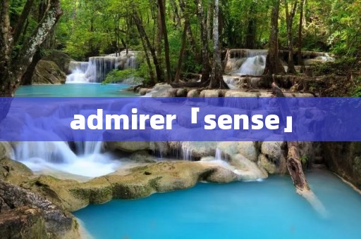 admirer「sense」