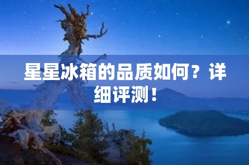 星星冰箱的品质如何？详细评测！