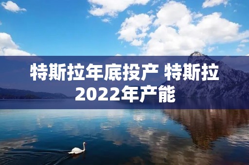 特斯拉年底投产 特斯拉2022年产能