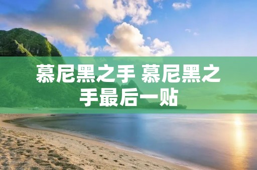 慕尼黑之手 慕尼黑之手最后一贴
