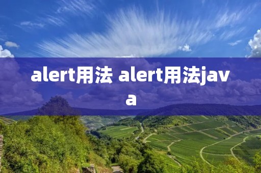 alert用法 alert用法java