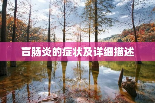 盲肠炎的症状及详细描述