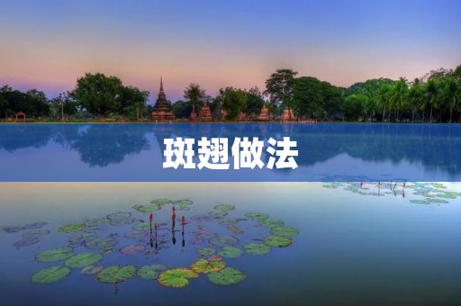 斑翅做法：美味佳肴的制作技巧