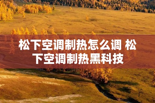 松下空调制热怎么调 松下空调制热黑科技