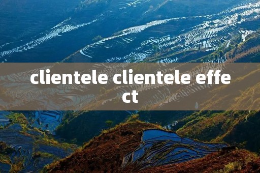 clientele clientele effect