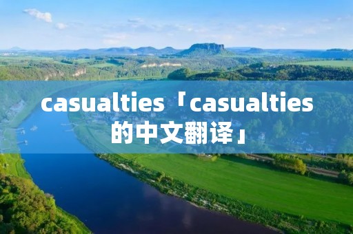 casualties「casualties的中文翻译」