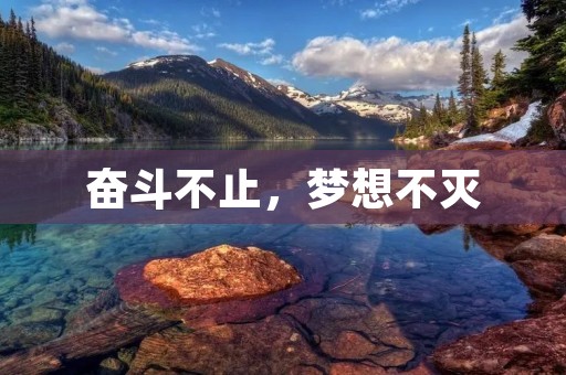 奋斗不止,梦想不灭