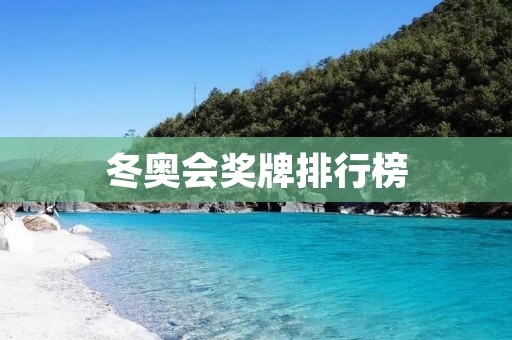 冬奥会奖牌排行榜：2022年北京冬奥会各国奖牌争夺激烈