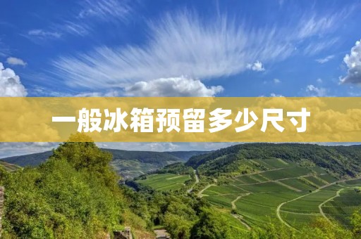 一般冰箱预留多少尺寸