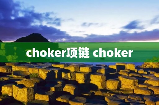 choker项链 choker