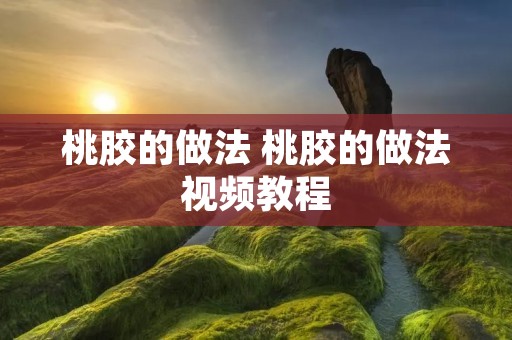 桃胶的做法 桃胶的做法视频教程