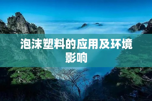 泡沫塑料的应用及环境影响
