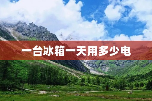 一台冰箱一天用多少电