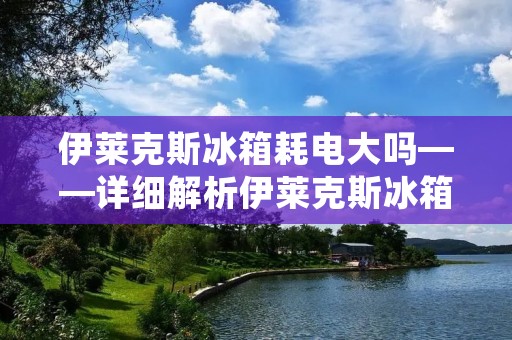 伊莱克斯冰箱耗电大吗——详细解析伊莱克斯冰箱的能耗特点