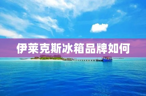 伊莱克斯冰箱品牌如何 伊莱克斯冰箱品牌如何