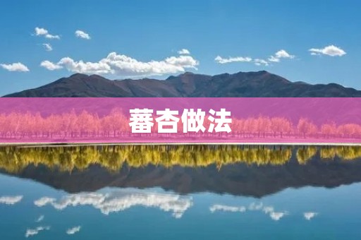蕃杏做法:美味可口的蕃杏甜品制作方法 蕃杏做法:美味可口的蕃杏甜品制作方法