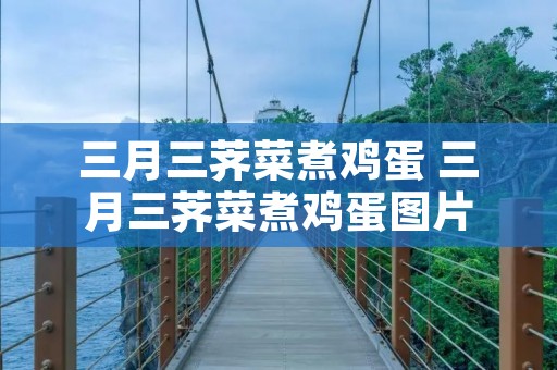三月三荠菜煮鸡蛋 三月三荠菜煮鸡蛋图片