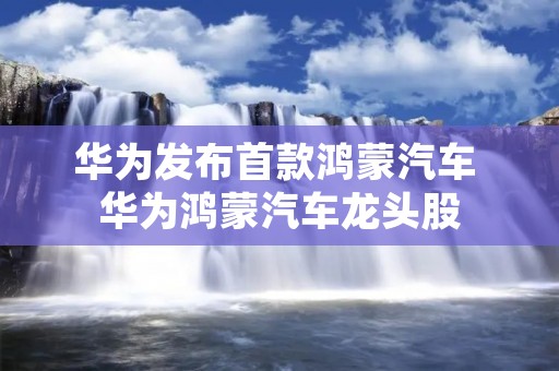 华为发布首款鸿蒙汽车 华为鸿蒙汽车龙头股