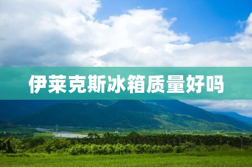 伊莱克斯冰箱质量好吗