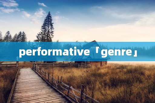 performative「genre」