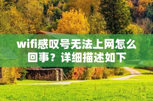 wifi感叹号无法上网怎么回事?详细描述如下:
