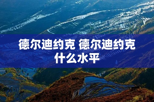 德尔迪约克 德尔迪约克什么水平