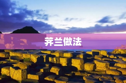 荠兰做法：味道独特的美味佳肴