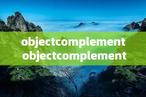 objectcomplement objectcomplement例子