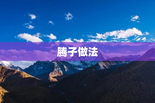 腾子做法：传统美食的独特魅力