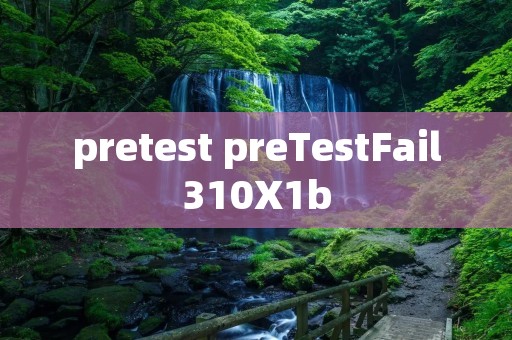 pretest preTestFail310X1b pretest preTestFail310X1b
