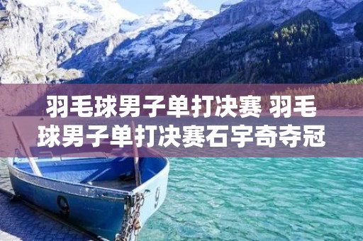 羽毛球男子单打决赛 羽毛球男子单打决赛石宇奇夺冠 羽毛球男子单打决赛 羽毛球男子单打决赛石宇奇夺冠