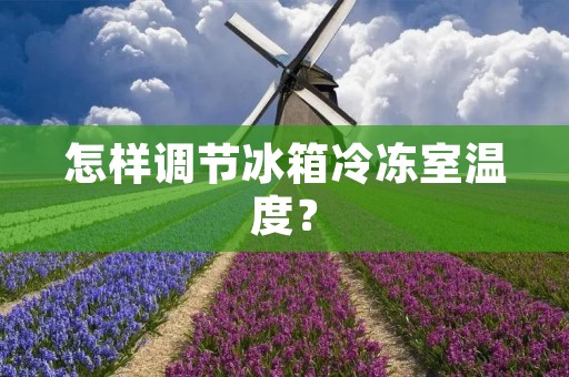 怎样调节冰箱冷冻室温度? 怎样调节冰箱冷冻室温度?