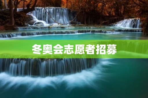 冬奥会志愿者招募：为梦想燃烧的舞台