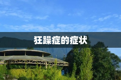 狂躁症的症状
