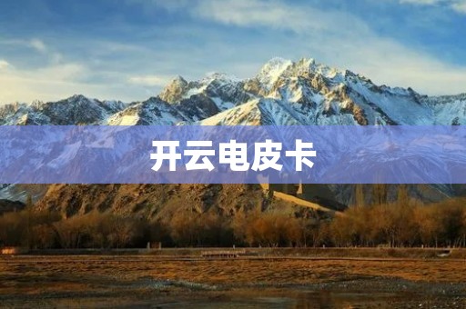 开云电皮卡:电动革命下的商用新选择 开云电皮卡:电动革命下的商用新选择